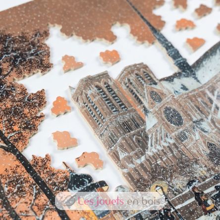 Primera nevada en Notre Dame de Delacroix A1314-650 Puzzle Michèle Wilson 3
