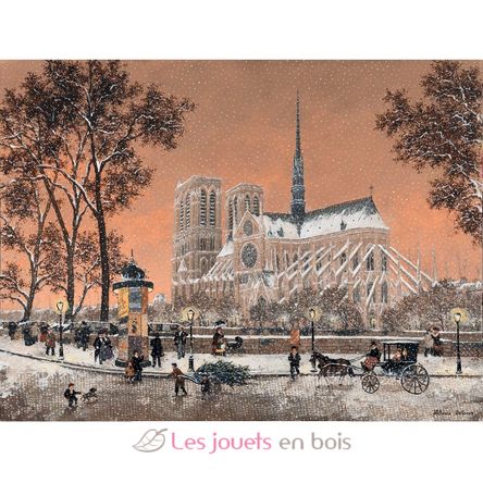Primera nevada en Notre Dame de Delacroix A1314-650 Puzzle Michèle Wilson 5