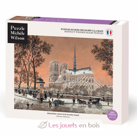 Primera nevada en Notre Dame de Delacroix A1314-650 Puzzle Michèle Wilson 1