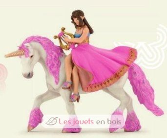 Figura princesa con lira en su caballo. PA39057-3650 Papo 2