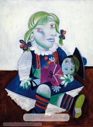 Maya con una muñeca de PICASSO W0601-1848 Puzzle Michèle Wilson 3