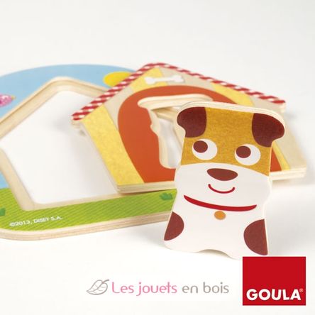 Rompecabezas de 3 niveles La casa del perro de Tobby GO53124-4084 Goula 3