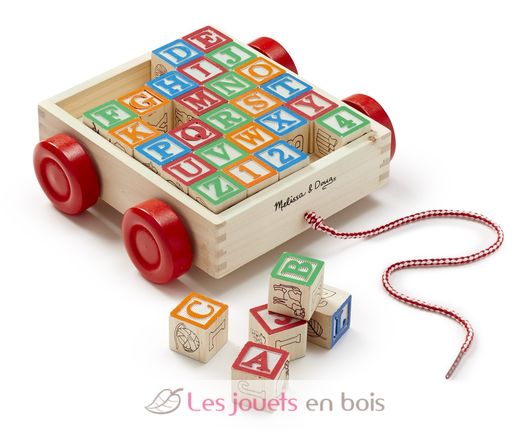 Carro con cubos ABC-123 M&D11169-4556 Melissa & Doug 3