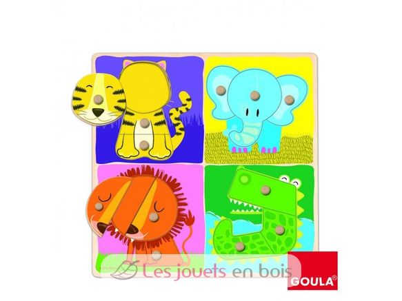 Puzzle de animales de la selva GO53111-4930 Goula 4
