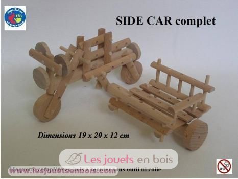 Coche lateral - madera natural ETA0116-1074 Equilibre et aventure 1
