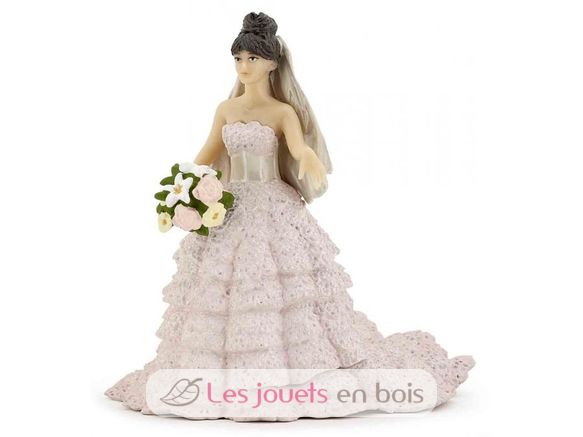Figura novia de encaje rosa PA39070-3135 Papo 1