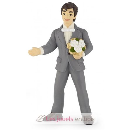 Figura del novio con el ramo PA39012-3983 Papo 1