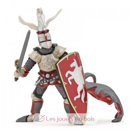 Figura de maestro de armas con escudo de Pegaso PA39948-4027 Papo 1
