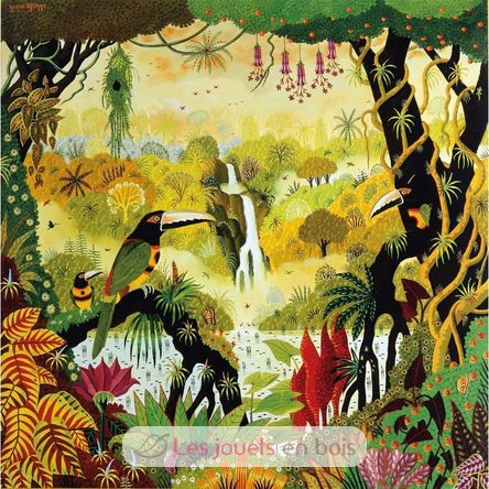 Tucanes en la cascada A850-80-4061 Puzzle Michèle Wilson 1