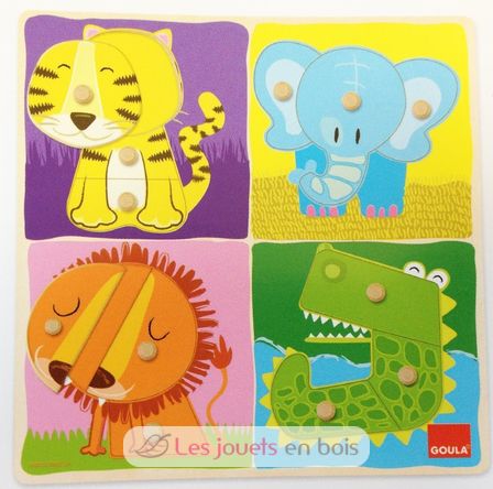 Puzzle de animales de la selva GO53111-4930 Goula 1