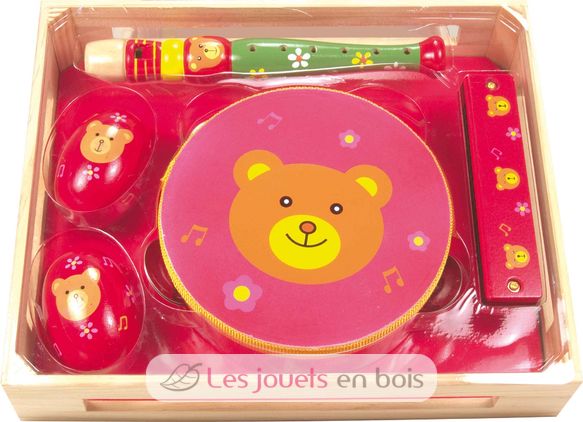 Juego de 4 instrumentos Oso de peluche UL4007-934 Ulysse 1