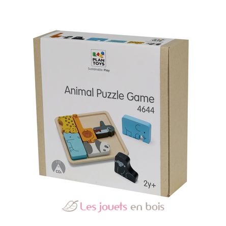 Puzzle de animales 2 en 1 PT4644 Plan Toys 2