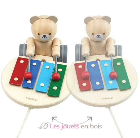 Arrastre Oso Musical PT5271 Plan Toys 2