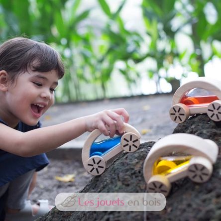 Coche con agua de color amarillo PT5449Y Plan Toys 6
