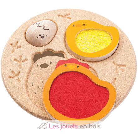 Rompecabezas Egg-Hen - El toque PT5673 Plan Toys 2