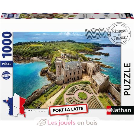 Puzzle Descubriendo Fort La Latte 1000 piezas NA12001877 Nathan 1