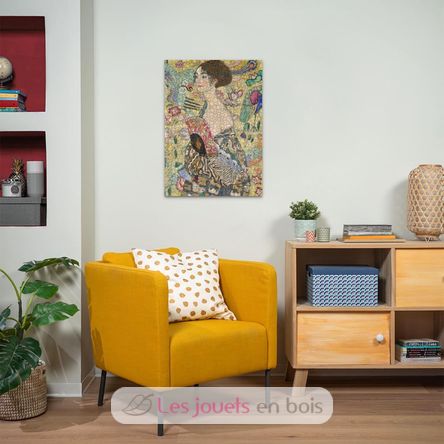 Puzzle Dama del abanico Gustav Klimt 1000 piezas RAV12001132 Ravensburger 5