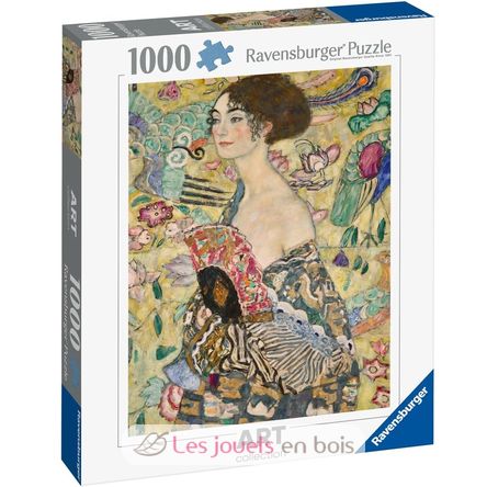 Puzzle Dama del abanico Gustav Klimt 1000 piezas RAV12001132 Ravensburger 6