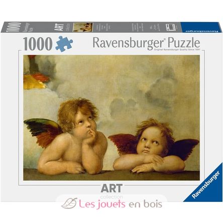 Puzzle Putti La Virgen Sixtina de Rafael 1000 piezas RAV12000062 Ravensburger 6