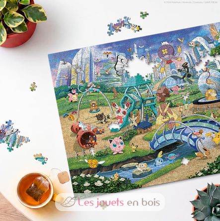 Puzzle Pokemon Eevee en el parque 1000 pzs RAV12002033 Ravensburger 2