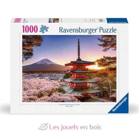 Puzzle Cerezos en flor del Monte Fuji 1000 piezas RAV12000582 Ravensburger 1