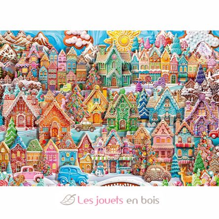 Puzzle Aldea de galletas navideñas 1000 pzs RAV12001267 Ravensburger 2