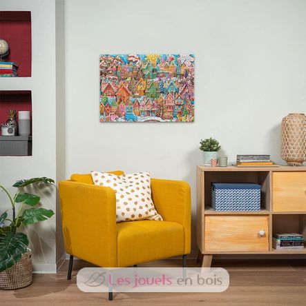 Puzzle Aldea de galletas navideñas 1000 pzs RAV12001267 Ravensburger 5