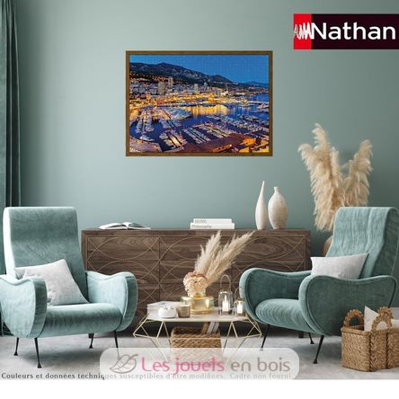 Puzzle Una noche en el puerto de Mónaco 1500 piezas NA12002012 Nathan 4