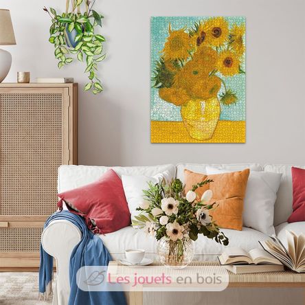 Puzzle Los girasoles de Van Gogh 1500 piezas RAV12000078 Ravensburger 5