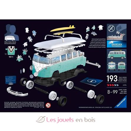 Puzzle 3D T1 Volkswagen 162 pzs RAV12008077 Ravensburger 2