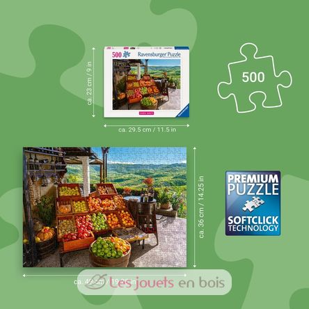 Puzzle Mercado de frutas y verduras en Croacia 500 piezas RAV12001814 Ravensburger 3