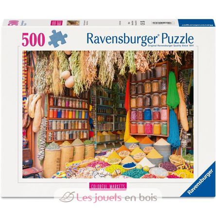 Puzzle Mercado de especias en Marruecos 500 piezas RAV12001816 Ravensburger 1