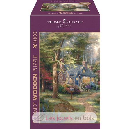 Puzzle de madera Pueblo a orillas del lago 1000 pzs S-59800 Schmidt Spiele 3