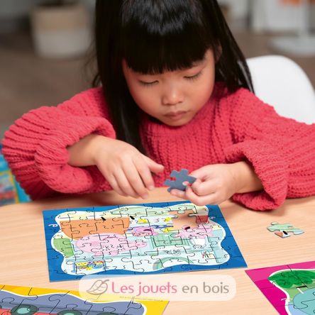 Puzzle Peppa Pig En familia 3x49 pcs RAV12004288 Ravensburger 7