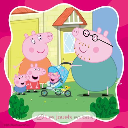 Puzzle Peppa Pig En familia 3x49 pcs RAV12004288 Ravensburger 5