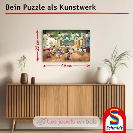 Puzzle Escuela de Mickey y Minnie 200 pzs S-56599 Schmidt Spiele 2
