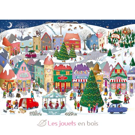 Puzzle El pueblo navideño 1000 pzs RAV12001758 Ravensburger 2