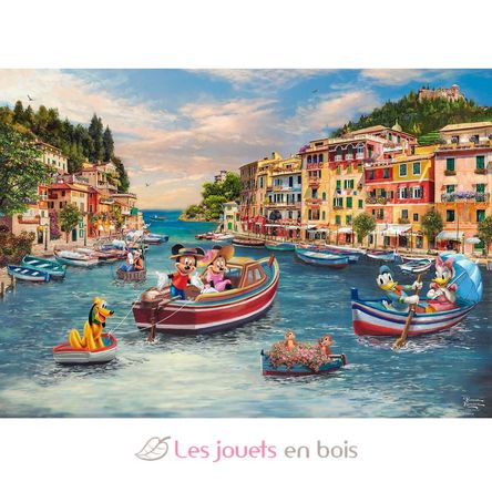 Puzzle Mickey y Minnie en Italia 1000 piezas S-58053 Schmidt Spiele 2