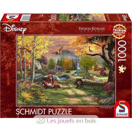 Puzzle El zorro y el sabueso 1000 piezas S-58050 Schmidt Spiele 1