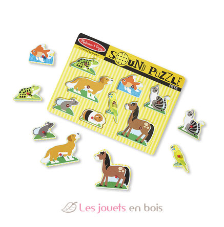 Mascotas de rompecabezas de sonido MD10730 Melissa & Doug 2