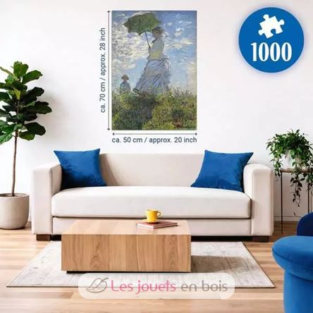 Puzzle Mujer con sombrilla Claude Monet 1000 piezas RAV12002026 Ravensburger 4