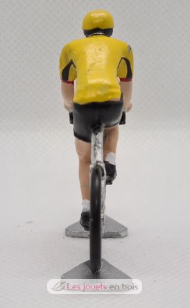 Figurilla ciclista R Maillot amarillo con ribetes negros FR-R12 Fonderie Roger 2
