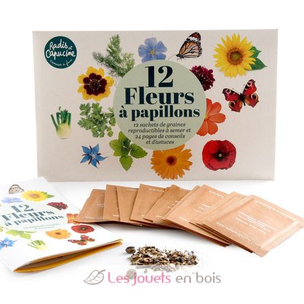 Semillas de flores mariposa para sembrar RC-140948 Radis et Capucine 1