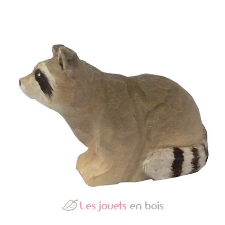 Figura Mapache en madera WU-40481 Wudimals 1