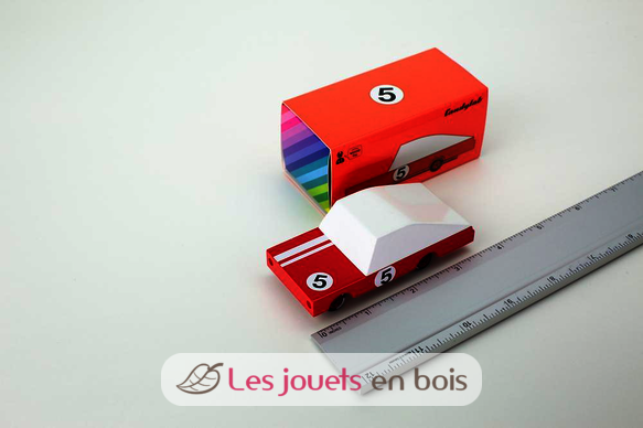Coche de carreras rojo C-CNDF195 Candylab Toys 2