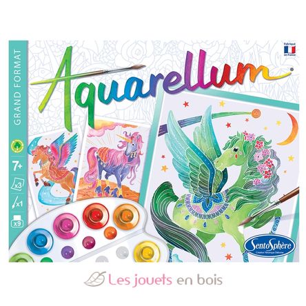 Aquarellum Unicornios y Pegaso SS-6394 Sentosphère 3