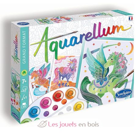 Aquarellum Unicornios y Pegaso SS-6394 Sentosphère 1