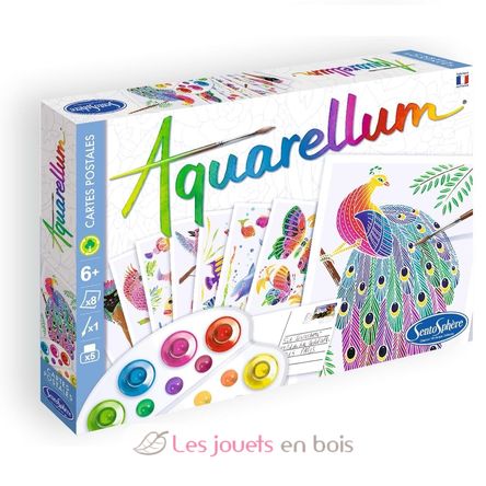 Aquarellum Postales Animales SS-680 Sentosphère 1