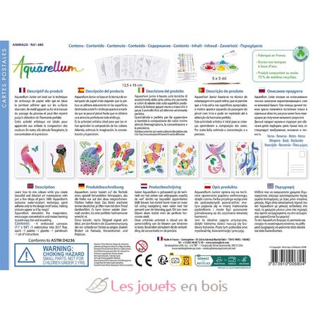 Aquarellum Postales Animales SS-680 Sentosphère 4
