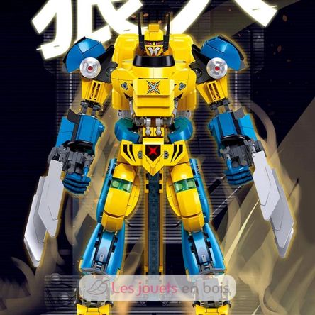 Robot Super PR Mecha amarillo azul SL-M38-B1298 Sluban 9